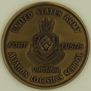 Aviation Logistics School Ft. Eustis Army Challenge Coin
