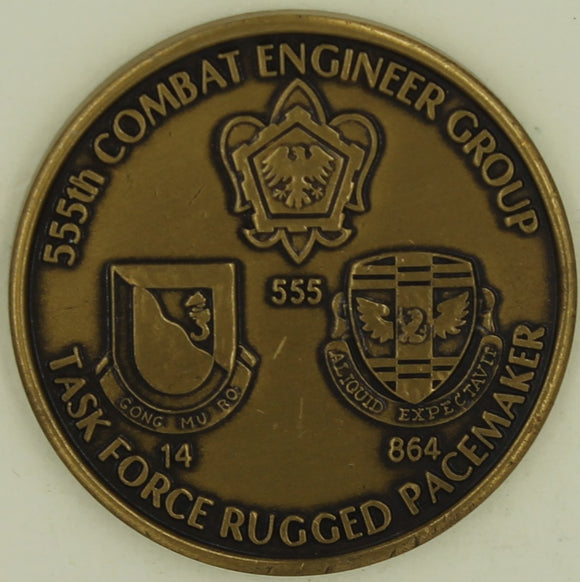 555th Combat Engineer Group Army Challenge Coin