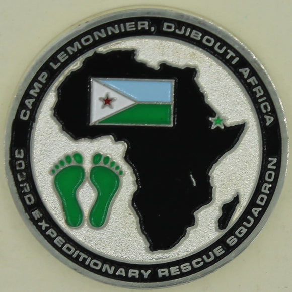 303rd Expeditionary Rescue Squadron Africa Pararescue/PJ Air Force Challenge Coin