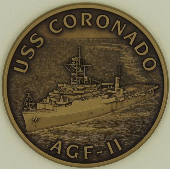 USS Coronado AGF-11 Third Fleet Navy Challenge Coin