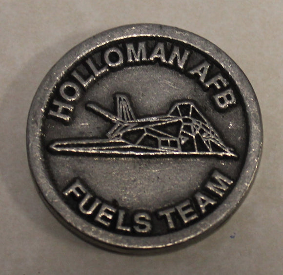 Holloman Air Force Base Fuels Management POL Fuels Team F-117 Stealth Fighter Challenge Coin