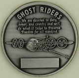 Ghost Riders Spectre AC-130 Gunship Special Ops Silver Finish Air Force Challenge Coin