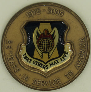 106th Rescue Wing 25 Years Pararescue/PJ Air Force Challenge Coin