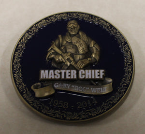 Master Chief Gary "Doc" Welt 1958-2014 Navy SEAL Challenge Coin