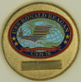 USS Ronald Reagan Aircraft Carrier CVN-76 Chiefs Mess Navy Chalenge Coin