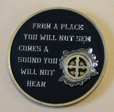Sniper You can Run But You Will Die Tired Military Challenge Coin
