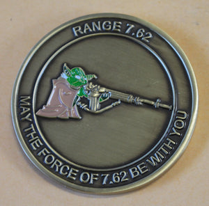 Central Intelligence Agency CIA Yoda Sniper Range 7.62 Dark Earth Secret Squirrel Team Six Challenge Coin