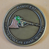 Central Intelligence Agency CIA Yoda Sniper Range 7.62 Dark Earth Secret Squirrel Team Six Challenge Coin