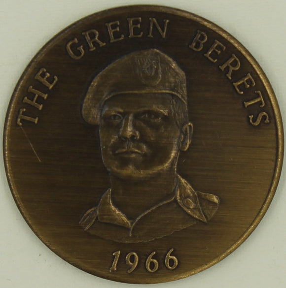 Special Forces The Green Berets 1966 Vietnam Bronze Army Challenge Coin