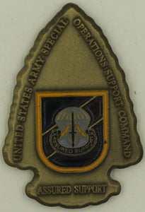 Special Operations/Forces Support Ft. Bragg Command Army Challenge Coin