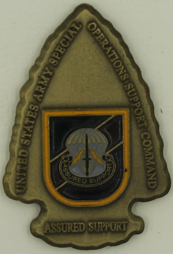 Special Operations/Forces Support Ft. Bragg Command Army Challenge Coin