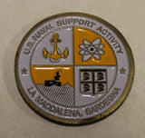 La Maddalena Sardegna (Sardinia) Italy Naval Support Activity Navy Challenge Coin