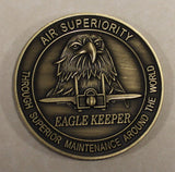 F-15 Fighter Eagle Keeper Aircraft Maintenance Air Force Challenge Coin