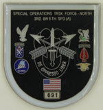 5th Special Forces Group Airborne 3rd BN Special Ops ser#691 Army Challenge Coin