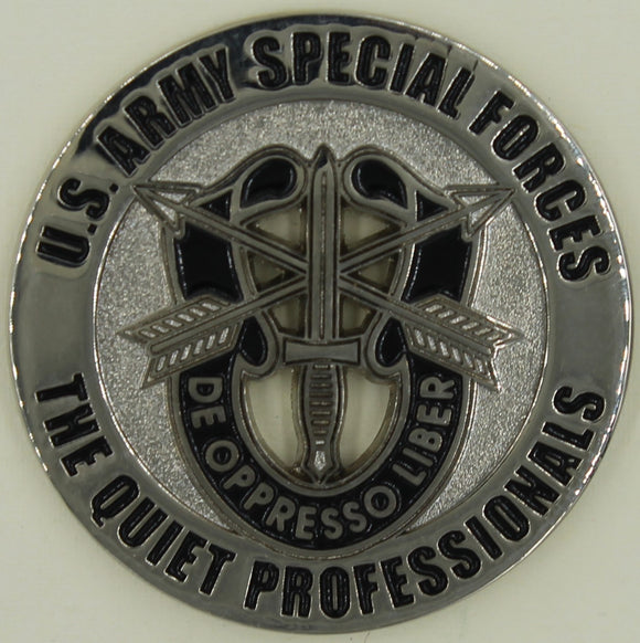 Special Forces Airborne Green Berets The Quiet Professionals Army Challenge Coin