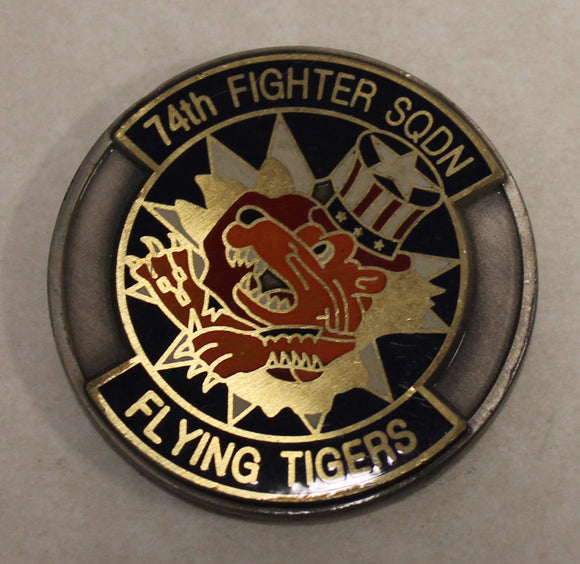 Commander 74th Fighter Squadron A-10 Warthog Moody AFB Air Force Challenge Coin