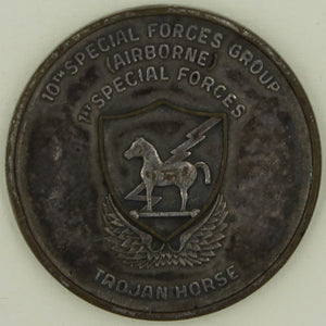 10th Special Forces Grp Airborne Engraved 10th Military Intel Co Army Challenge Coin