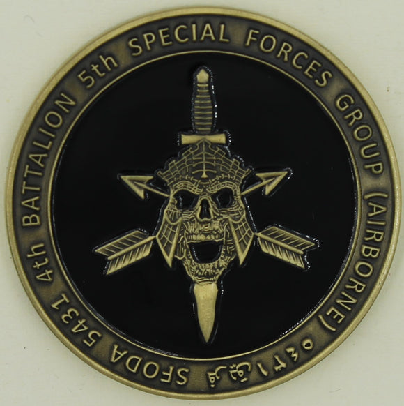 5th Special Forces Group Airborne 4th Battalion C Co ODA-5431 Army Challenge Coin
