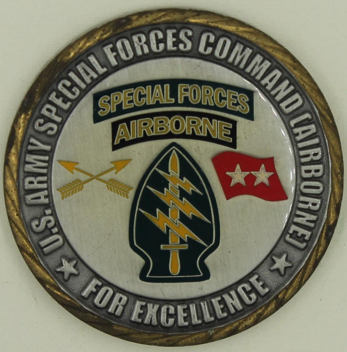 Army Special Forces Command Airborne 2-Star General Army Challenge Coi ...