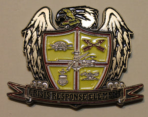 Presidential Special Guard United Arab Emirates UAE President Bush 2008 Visit Crisis Response Element SEAL Team 1/ One ST1 Navy Challenge Coin