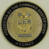 CMC J T Linzy Naval Special Warfare Unit 3/Three JSOTF-AP SEAL Challenge Coin