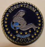 SEAL Team 4 / Four Grey Sammie Navy Challenge Coin