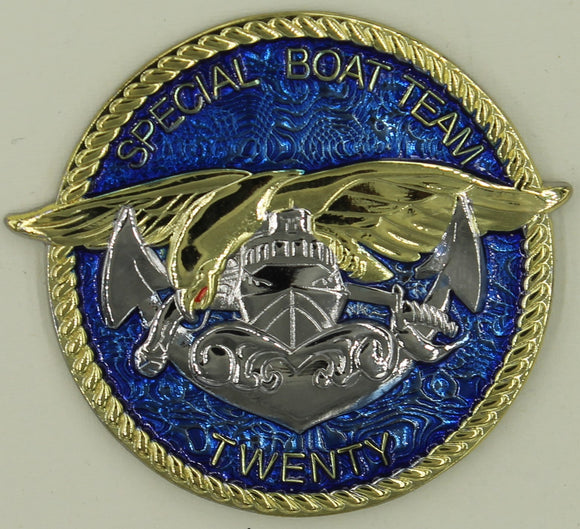 Naval Special Warfare Special Boat Team 20 SBT-20 Challenge Coin