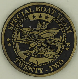 Naval Special WArfare Special Boat Team 22 SBT-22 SEAL Challenge Coin