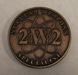 Nuclear Specialist 2W2 Air Force Challenge Coin Version 1.