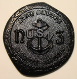 SEAL Team 5 / Five Black Nickle Finish Doubloon Navy Challenge Coin