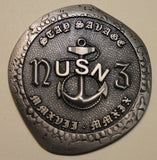 SEAL Team 5 / Five Silver Finish Doubloon Navy Challenge Coin