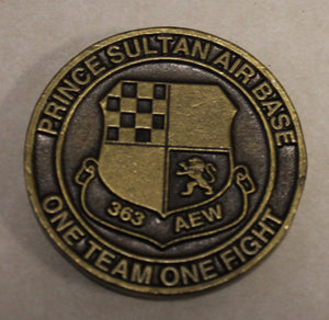 363rd Air Expeditionary Wing Prince Sultan Air Base PSAB Operation SOUTHERN WATCH  Air Force Challenge Coin