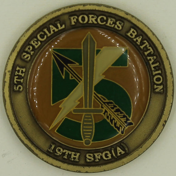 5th Special Forces Group Airborne ser#727 Army Challenge Coin