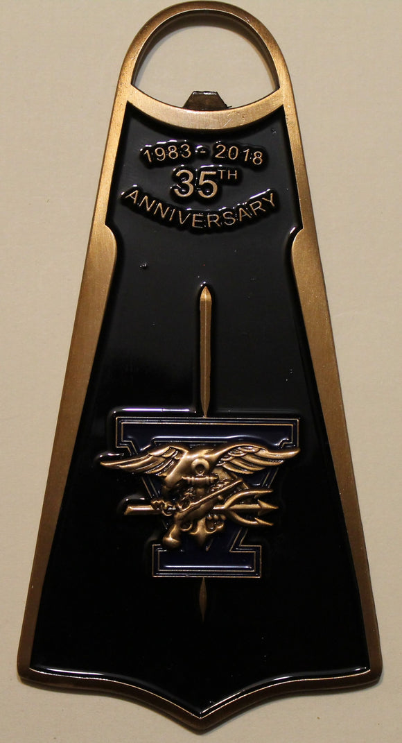 SEAL Team 5 / Five 35th Anniverssary Flipper Navy Challenge Coin