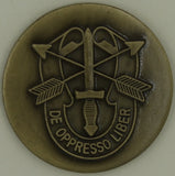 Special Forces Group Airborne Green Beret Bronze Army Challenge Coin