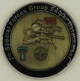 7th Special Forces Group Advanced Urban Combat and Sniper Detachment ser#087 Challenge Coin