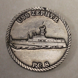 USS Zephyr PC-8 Coastal Patrol Naval Special Warfare / SEAL Navy Challenge Coin