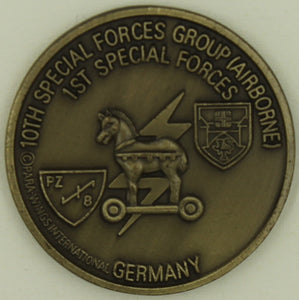 10th Special Forces Group Airborne Green Berets Germany Army Challenge Coin