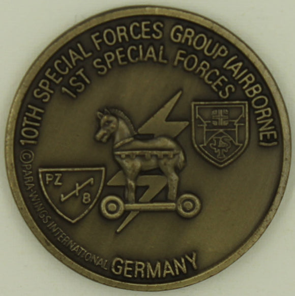 10th Special Forces Group Airborne Green Berets Germany Army Challenge Coin