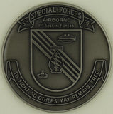 5th Special Forces Group Airborne Early 1980s Silver Finish Army Challenge Coin