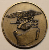 Naval Special Warfare Unit 2 / Two  Dragon SEAL Bronze Navy Challenge Coin