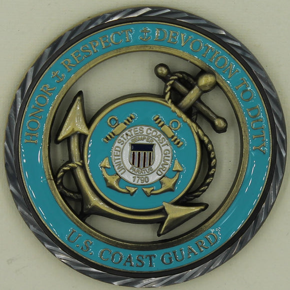 Coast Guard Core Values Challenge Coin