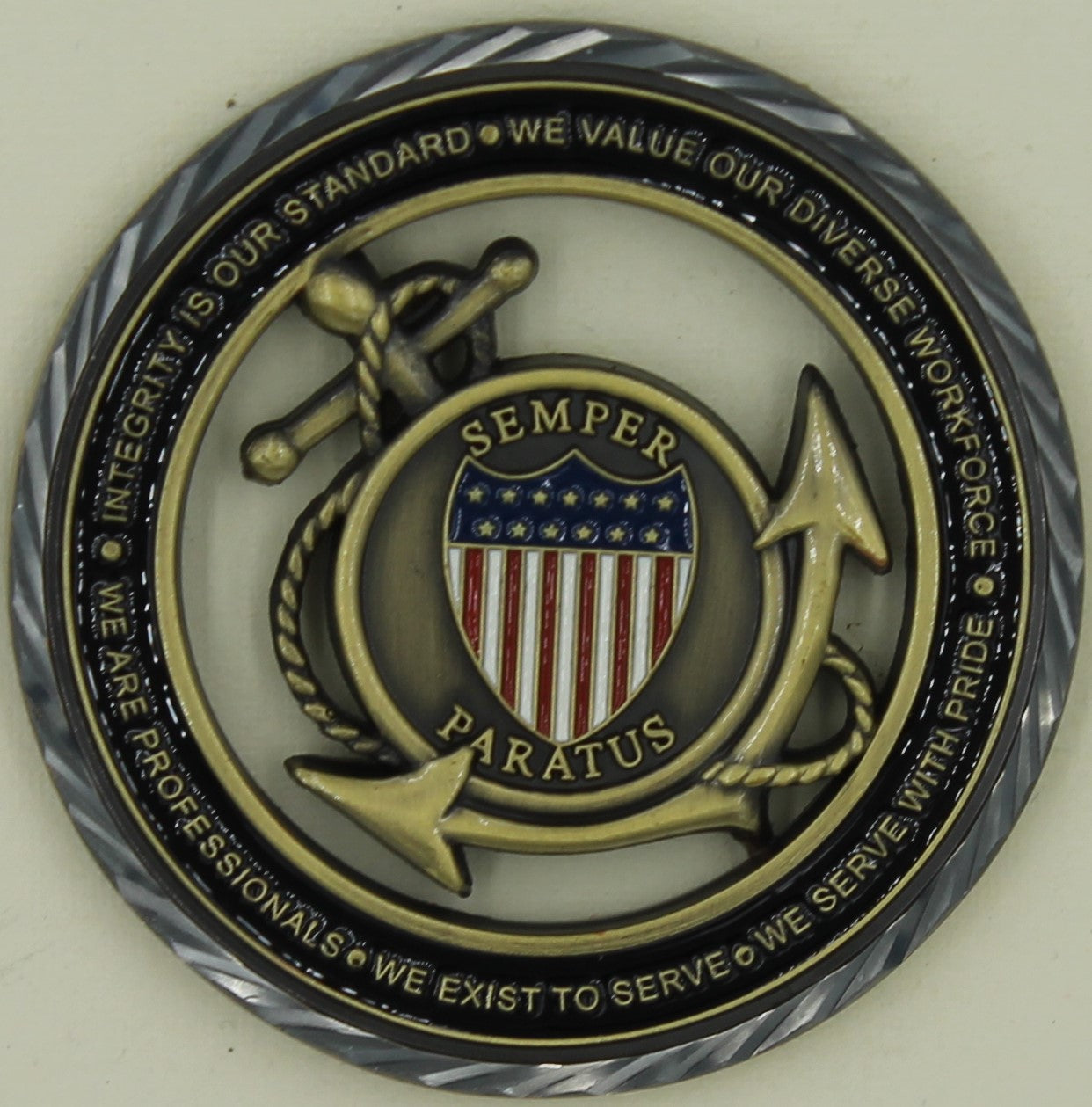 Coast Guard Core Values Challenge Coin – Rolyat Military Collectibles