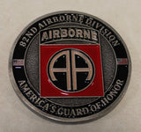 82nd Airborne Division All American Smoking Skull Veteran Army Challenge Coin