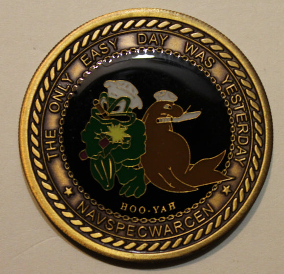 Naval Special Warfare Center Freddie & Sammie Quite Professionals Navy SEAL Challenge Coin