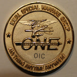 Naval Special Warfare Group 1 / One Mobile Communications Team Officer In Charge OIC SEAL Navy Challenge Coin