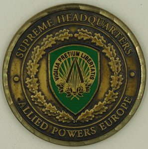 Commander Supreme Headquarters Allied Powers Europe SHAPE General Joseph Ralston Challenge Coin