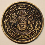 Mobile Diving Salvage Unit 1 / One Vintage Deep Sea Diver Navy Challenge Coin