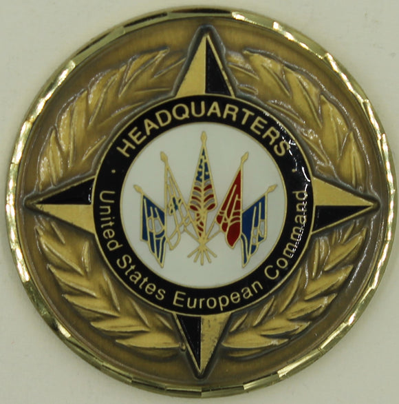 Headquarters United States European Command 4-Star Air Force Challenge Coin