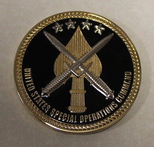 General Robert A. Thomas Special Operations Commander SOCOM Navy Challenge Coin